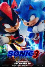 Movie poster Sonic 3. Szybki jak błyskawica